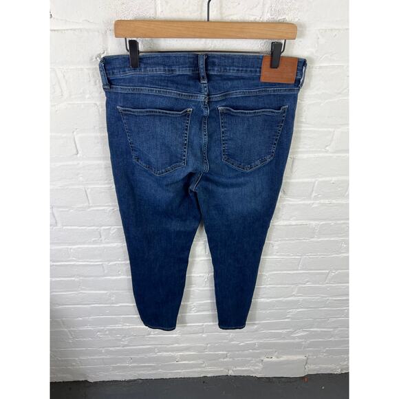 Lucky Brand Women's Ava Mid Rise Skinny Leg Denim Jeans Dark Wash Blue Size 12 - Picture 9 of 13